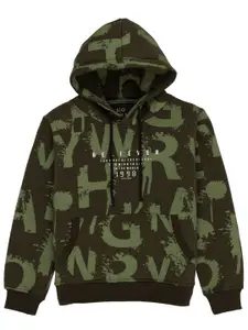 Status Quo Boys Typography Printed Cotton Pullover Sweatshirt