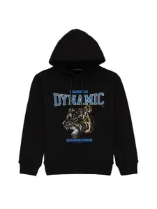 Status Quo Boys Graphic Printed Hooded Cotton Sweatshirt