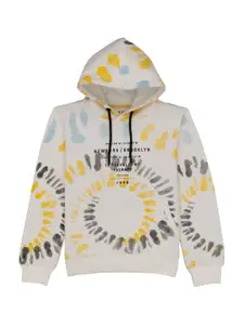 Status Quo Boys Printed Hooded Cotton Sweatshirt