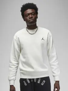 Nike Jordan Flight MVP Graphic Fleece Crew-Neck Pullover Sweatshirt