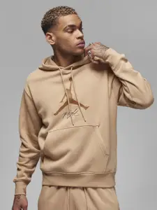 Nike Jordan Essentials Fleece Brand Logo Printed Hooded Pullover Sweatshirt