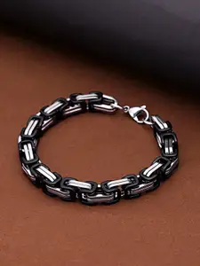 WROGN Men Rhodium-Plated Link Bracelet