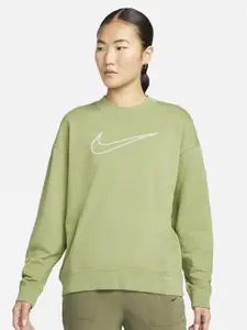 Nike Dri-FIT Get Fit Graphic Crew Neck Fleece Pullover Sweatshirt