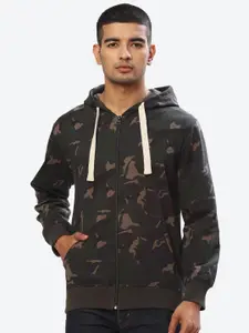 2Bme Camouflage Printed Hooded Cotton Pullover Sweatshirt