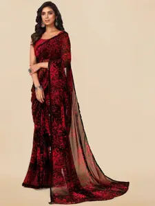 MIRCHI FASHION Floral Printed Sequinned Saree