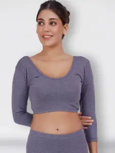 SELFCARE Round Neck Cropped Thermal Top