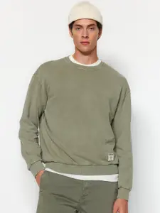 Trendyol Round Neck Cotton Sweatshirt