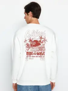 Trendyol Graphic Printed Cotton Sweatshirt