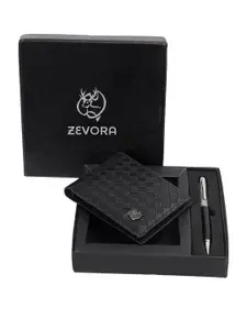 ZEVORA Men Pen & Wallet Leather Accessory Gift Set