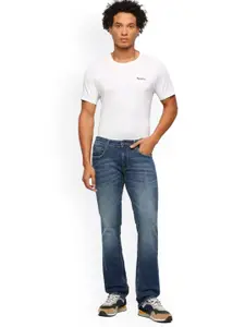 Pepe Jeans Men Slim Fit Heavy Fade Stretchable Jeans