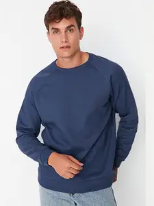 Trendyol Round Neck Cotton Sweatshirt