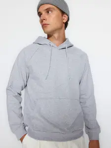 Trendyol Hooded Cotton Sweatshirt