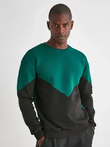 Trendyol Colourblocked Round Neck Pullover Sweatshirt