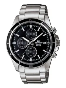 CASIO Men EDifice EFR-526D-1AVUDF Black Analog Dial Silver Stainless Steel Band EX093