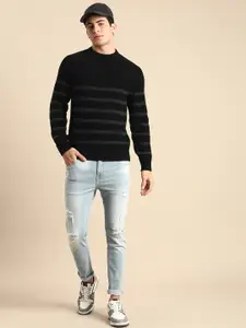 Celio Cable Knitted Striped Pullover