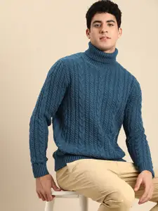 Celio Cable Knitted Turtle Neck Pullover