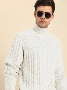 Celio Cable Knitted Turtle Neck  Pullover
