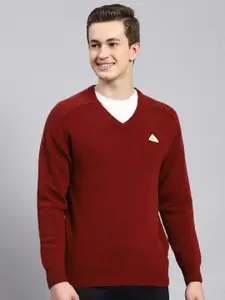 Monte Carlo V-Neck Long Sleeve Woollen Pullover Sweaters