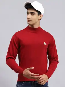 Monte Carlo Turtle Neck Ribbed Woolen Pullover Sweater
