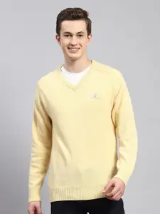 Monte Carlo V-Neck Long Sleeves Woollen Pullover