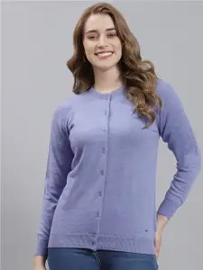 Monte Carlo Round Neck Woollen Cardigan Sweater