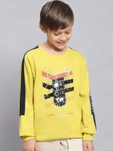 Monte Carlo Boys Graphic Printed Pure Cotton Pullover Sweatshirt