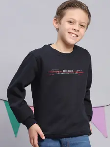 Monte Carlo Boys Typography Printed Pullover