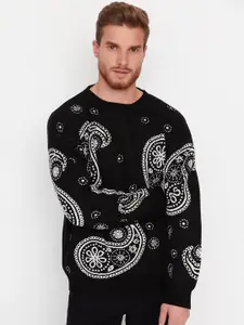 Trendyol Paisley Printed Acrylic Pullover