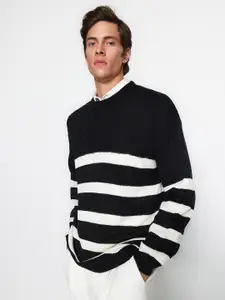 Trendyol Striped Acrylic Pullover Sweater