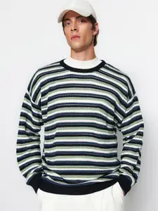 Trendyol Striped Round Neck Pullover