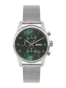 Hugo Boss Men Skymaster Stainless Steel Bracelet Style Chronograph Watch 1513938