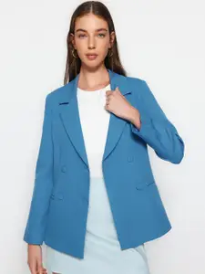 Trendyol Notched Lapel Double-Breasted Blazers