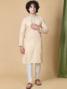 MAAHI FABS Woven Design Thread Work Regular Kurta