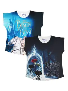 Disney by Wear Your Mind Girls Pack of 2 Printed Tops