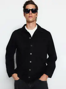 Trendyol Spread Collar Pure Cotton Denim Jacket