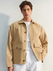 Trendyol Spread Collar Pure Cotton Jacket