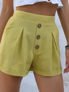 StyleCast Women Pleated Regular Shorts