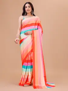 Indian Fashionista Striped Ikat Saree