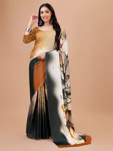 Indian Fashionista Abstract Printed Saree
