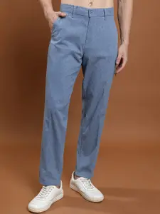 HIGHLANDER Men Blue Regular Fit Trousers
