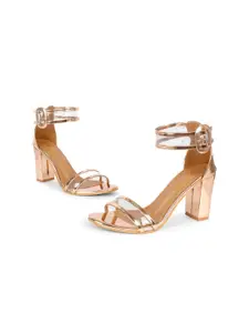 stylzrepublic Block Heels With Ankle Loop