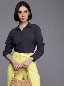 Allen Solly Woman Solid Casual Shirt