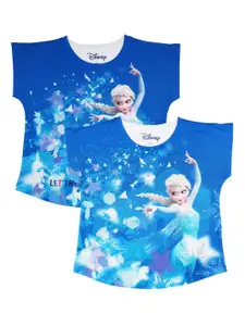 Disney by Wear Your Mind Pack of 2 Blue Printed T-shirts