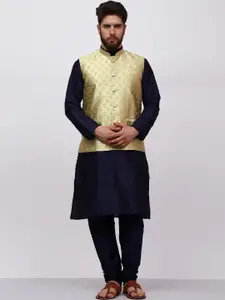 MAG Regular Kurta With Churidar & Nehru Jacket
