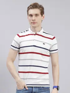 Monte Carlo Striped Short Sleeves Polo Collar T-shirt
