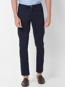 GIORDANO Men Mid-Rise Slim Fit Chinos Trousers