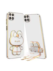 Karwan 3D Cat Samsung A22 5G Phone Back Case With Folding Stand