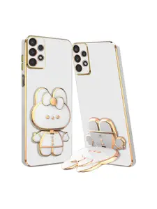 Karwan Samsung A52 3D Cat A52 Phone Back Case With Folding Stand