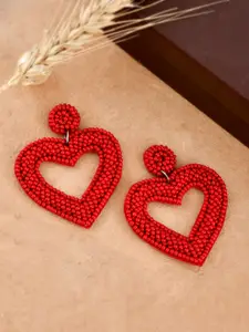 Shoshaa Heart Shaped Drop Earrings