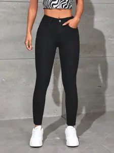 BAESD Women Skinny Fit High Rise Clean Look Stretchable Denim Jeans